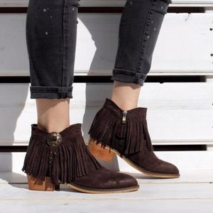 Fringe Suede Bootie